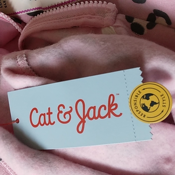 Cat & Jack 3T Jacket (NWT) Fun Pink Animal Print - Picture 4 of 4